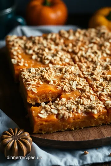 Heavenly Persimmon Oatmeal Bars presentation