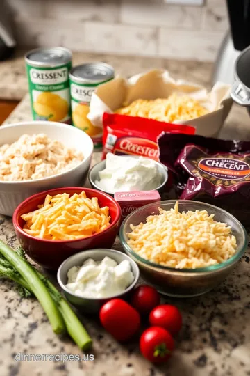 Holiday Chicken Crescent Wreath ingredients