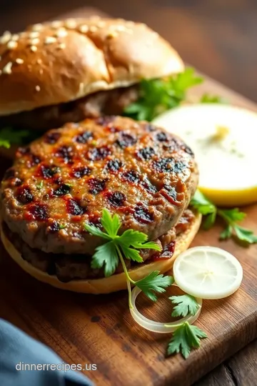 Herb-Infused Grilled Beef Burgers ingredients