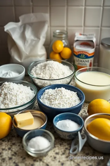 Lemon Cake Inspired by The Great Gatsby ingredients