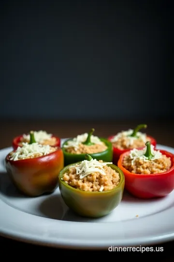 Mini Savory Stuffed Peppers presentation
