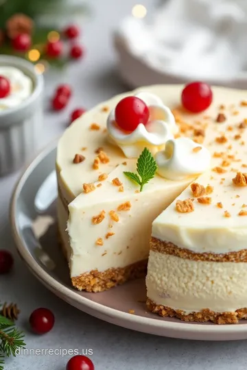 No-Bake Cheesecake with a Warm Spice Twist presentation