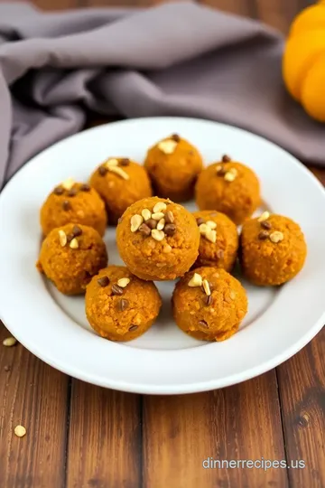 No Bake Pumpkin Energy Bites presentation