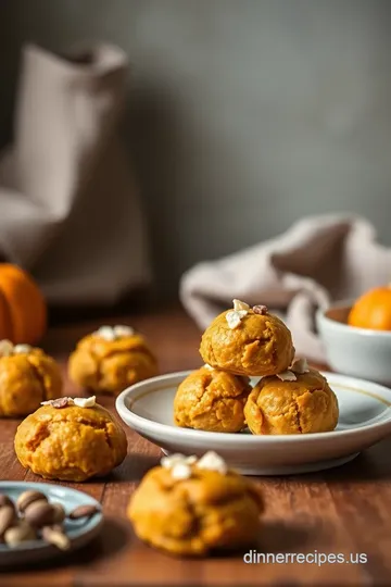 No Bake Pumpkin Energy Bites steps