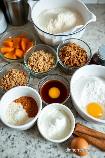Nostalgic Persimmon Bars with Crunchy Oatmeal Topping ingredients