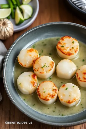 Quick and Tender Garlic Butter Scallops steps