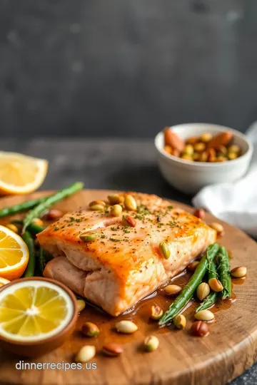 Crispy Pistachio-Crusted Baked Salmon in Just 20 Minutes presentation