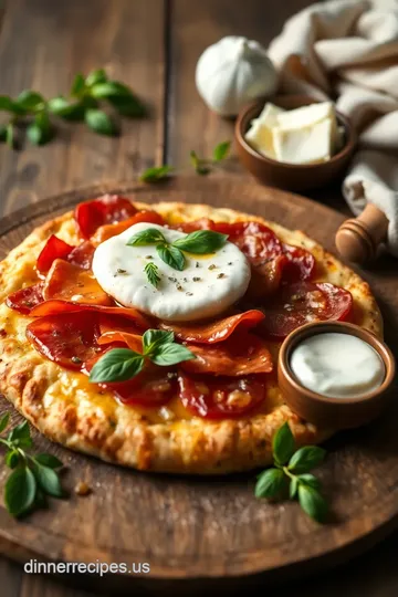 Bake Prosciutto Burrata Pizza with Honey ingredients
