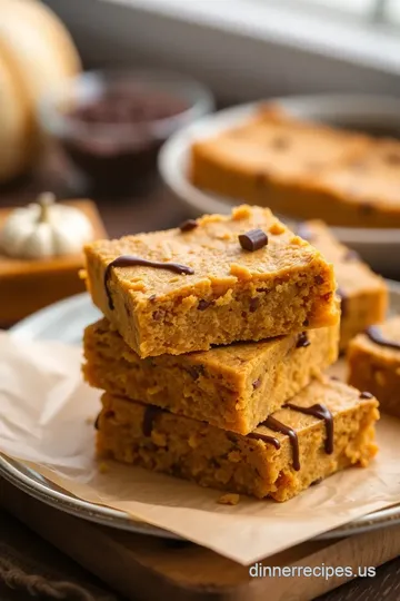Pumpkin Pie Cookie Bars with Chocolate Drizzle steps