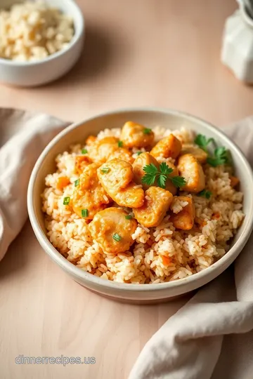 Flavor-Boosted Chicken Fried Rice presentation