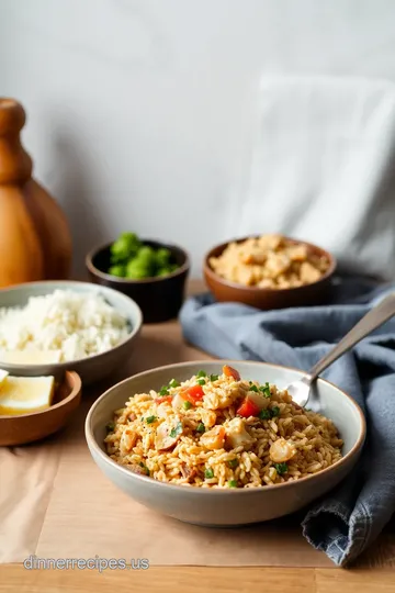 Quick Leftover Turkey Fried Rice Recipe presentation