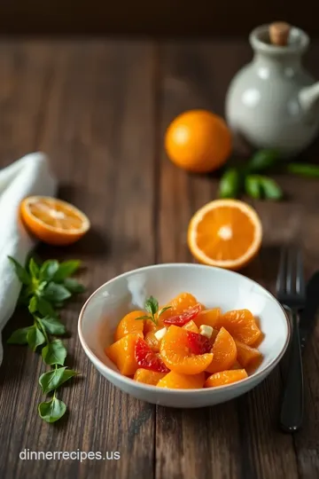 Refreshing Quick Mandarin Orange Salad with a Zesty Dressing presentation