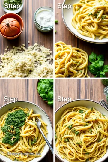 Quick Pesto Penne Pasta in 15 Minutes steps