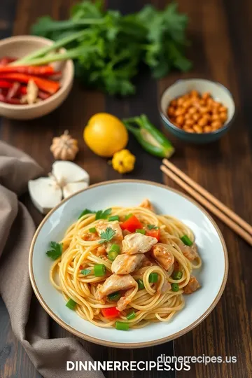 Savory Stir-Fry Noodles with Chicken and Veggies ingredients