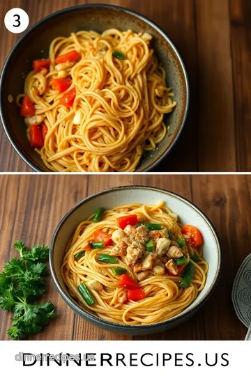 Savory Stir-Fry Noodles with Chicken and Veggies steps