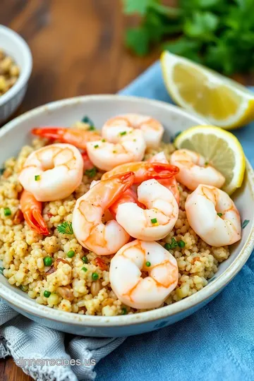 Quick Shrimp Delight with Lemon Zest presentation