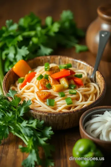 Stir-Fried Rice Noodles with Fresh Vegetables ingredients