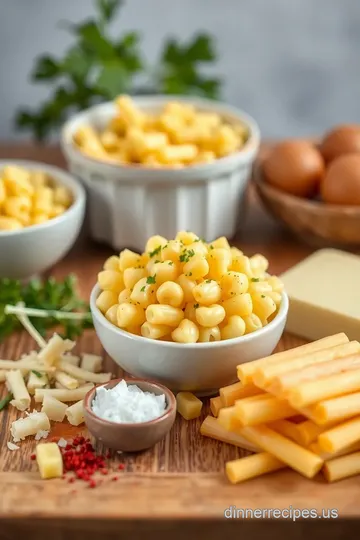Quick Stovetop Mac and Cheese Delight ingredients