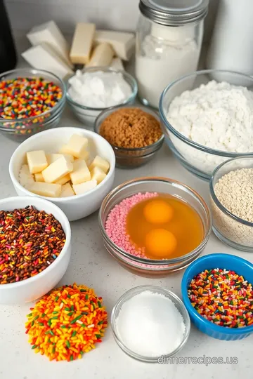 Rainbow Sprinkle Cookies ingredients