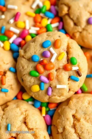 Rainbow Sprinkle Cookies presentation