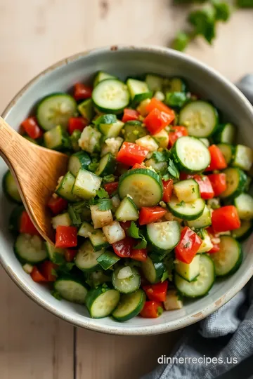 Mix Persian Shirazi Salad steps