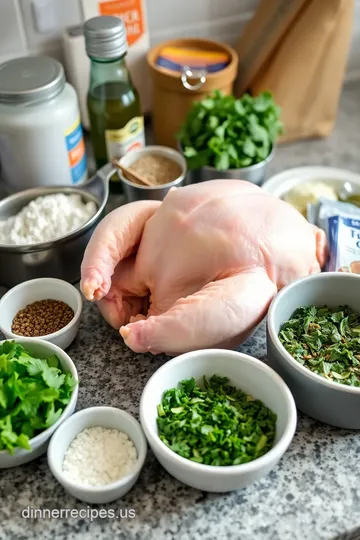 Steve’s Signature Herb-Crusted Roast Chicken ingredients
