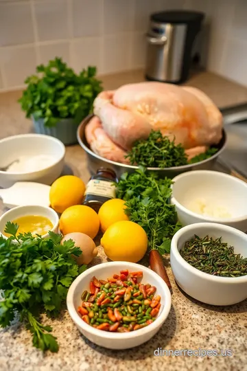 Maddox Tables&#039 Savory Herb Roasted Chicken ingredients