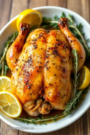 Maddox Tables&#039 Savory Herb Roasted Chicken presentation