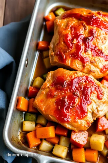 Roast Honey Glazed Pork with Veggies steps