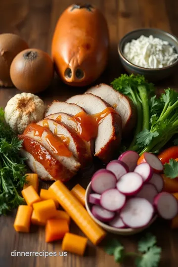 Honey-Glazed Roast Pork with Roasted Veggies ingredients