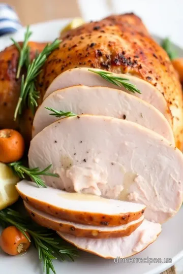 Roast Turkey with Savory Herb Butter Delight presentation