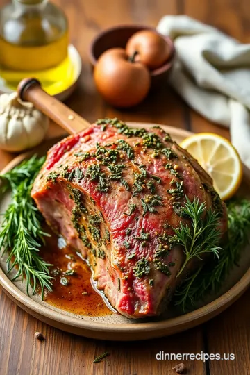 Roasted Rack of Lamb with Herb Crust ingredients