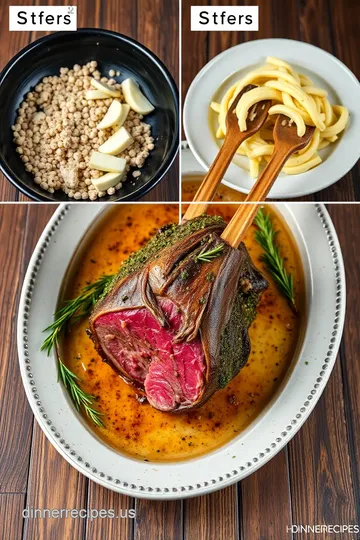 Roasted Rack of Lamb with Herb Crust steps