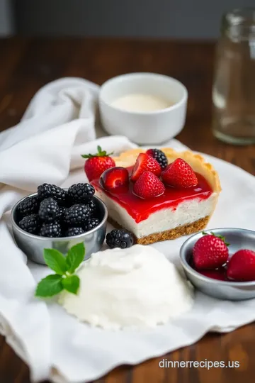Baked Strawberry Cheesecake with Roasted Berries ingredients