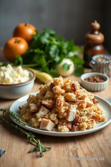 Roasted Turkey with Classic Stuffing ingredients