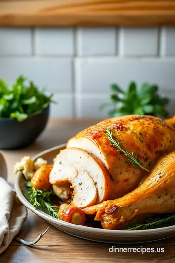 Roasted Turkey with Herb Butter Delight steps