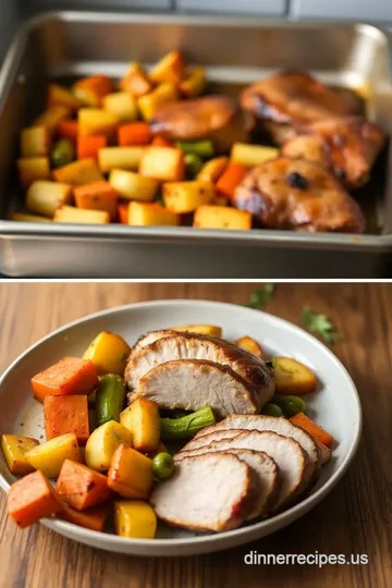 Honey-Glazed Roasted Pork with Veggies steps