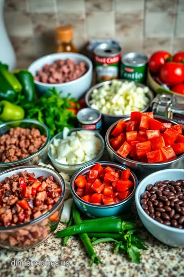 Rustic Deer Camp Venison Chili ingredients