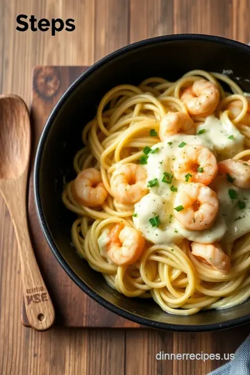 Sautéed Shrimp Alfredo: Quick &amp Creamy Pasta Delight steps