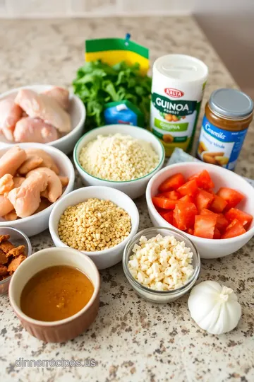 Savory Chicken &amp Quinoa Stew ingredients