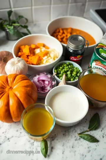 Savory Lectin-Free Pumpkin Sage Soup ingredients