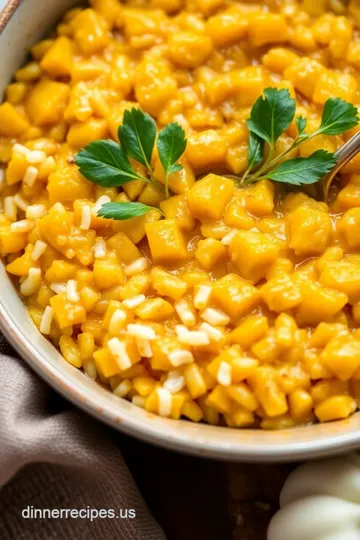 Savory Pumpkin Risotto: A Warm Embrace for Cozy Gatherings presentation