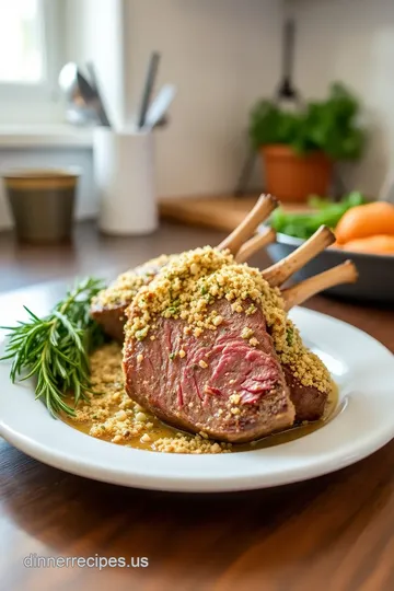 Herb-Crusted Rack of Lamb with Garlic Mashed Potatoes steps