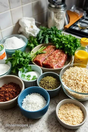Sear Herb-Crusted Lamb | Fancy Dinner Dress to Impress ingredients