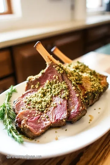 Sear Herb-Crusted Lamb | Fancy Dinner Dress to Impress steps