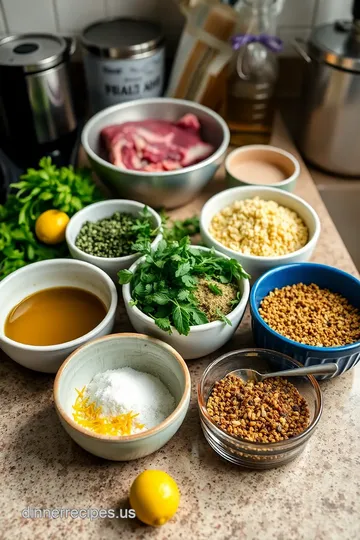 City’s Finest Herb-Crusted Rack of Lamb ingredients