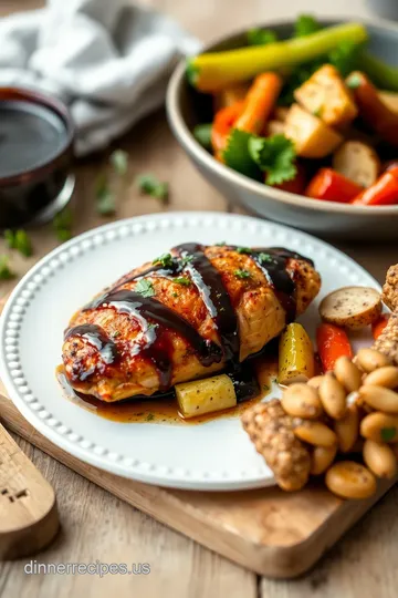 Bake Balsamic Chicken With Veggies In 45 Minutes presentation