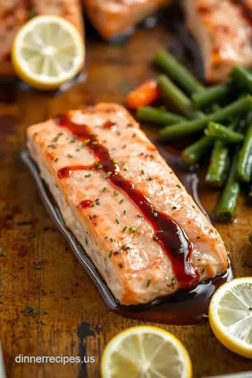 Sheet Pan Salmon with Miso Glaze in 30 Minutes presentation