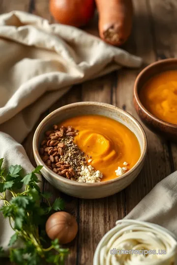 Smooth Sweet Potato Soup: A Cozy Vegan Delight ingredients