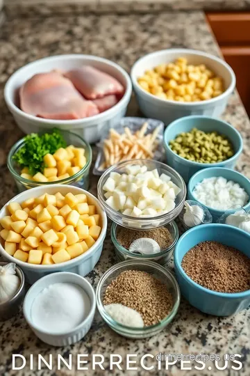 Slow-Cooked Gnocchi and Chicken Alfredo ingredients